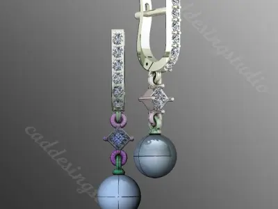 Earrings n6 3D print model