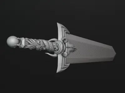 Dragon Slayer Sword 3D print model