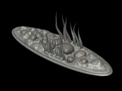 Rainbow Trout underwater statue detailed texture for 3D 3D print model