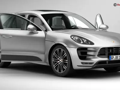Porsche Macan Turbo 2015 3D model