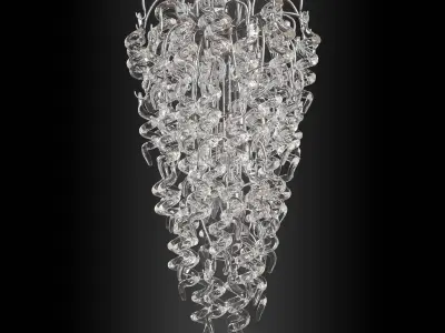 Twist chandelier 3D model
