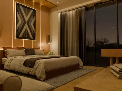 Modern Bed Free 3D model