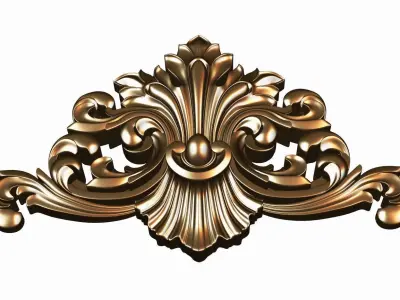 Carved decor model for cnc 15 3D model