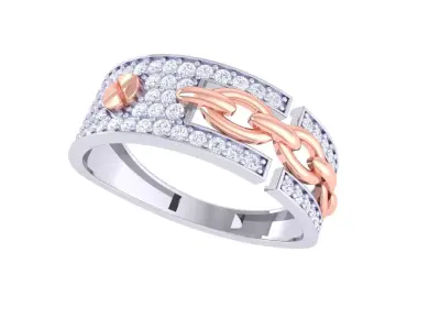 Mens gemstone diamond men Ring with details images 47 3D print model