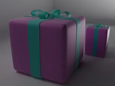 Gift Packet Low-poly 3D model