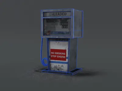 Realistic Gas Pump - PBR  Low-poly 3D model