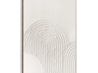 Plaster Two Photo Frame 470 Low-poly 3D model