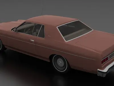 Monterey 2dr 1974 Low-poly 3D model