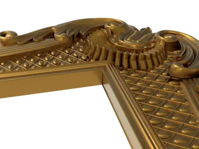 Carved Picture Frame  3D model