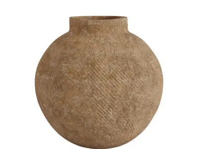 Round Striped Vase 3D model