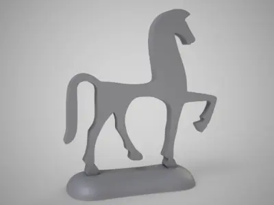 Antique Horse Trinket 3D print model