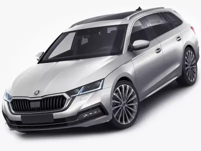 Skoda Octavia Combi 2020 3D model