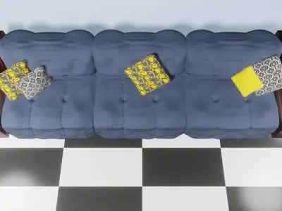 Modern Couch Free 3D model