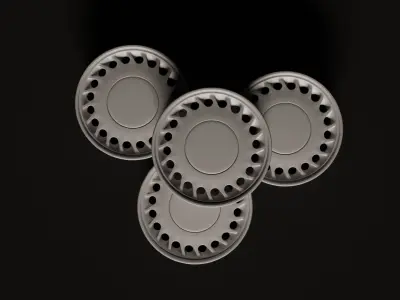 Opel Kadett GSI Rims 3D model