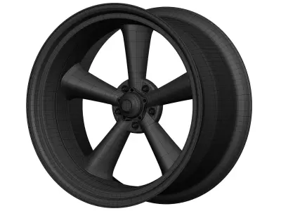 American Racing Torque Thrust Aftermarket Wheel Low-poly 3D model
