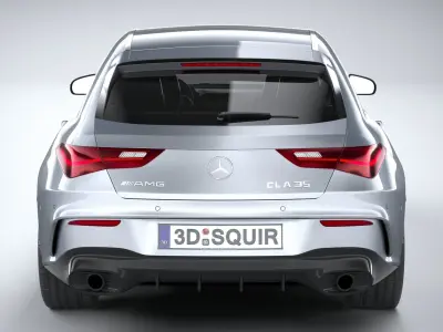 Mercedes-Benz CLA35 AMG Shooting Brake 2024 3D model