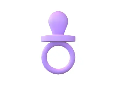 Pacifiers Decoration v1 003 Low-poly 3D model
