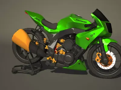 Kawasaki Ninja 600 R 3D model