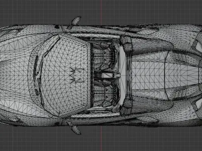 2021 Ferrari F8 tributo spider 3D model