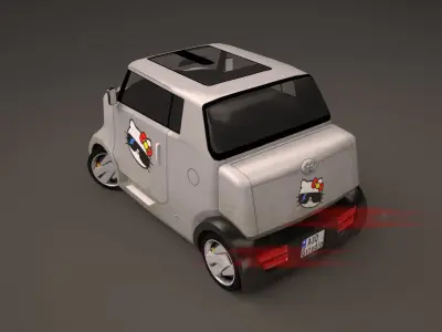 Car - 2007 Toyota Hi-CT Low-poly 3D model