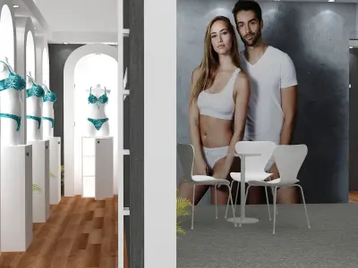 TSL 5X06 Stall Deign For Garment Expo  Low-poly 3D model