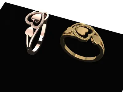 heart ring for women Free 3D print model