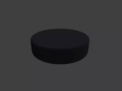 Hockey puck Free low-poly 3D model