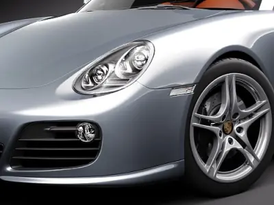 Porsche Cayman S 2011 3D model