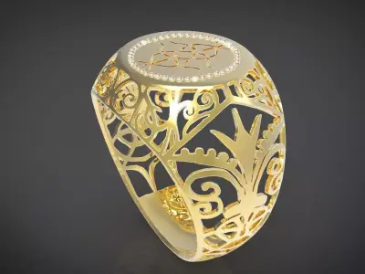 GOLD RING 3D print model