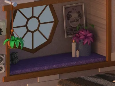 Room in 3Ds Max with Corona light  3D model