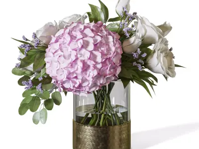 Flower Set 088 3D model