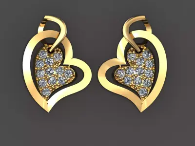 Earrings Luxury 3D print model purchase