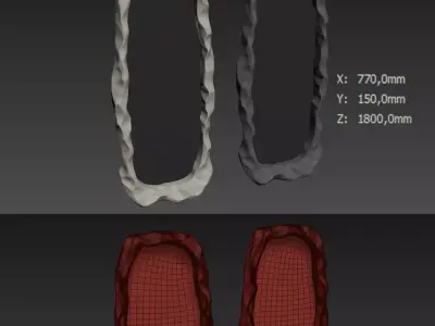 Decorative Mirror V2 3D model