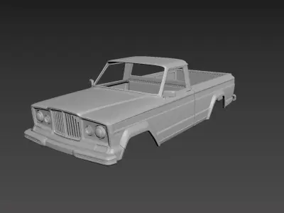 Jeep J10 1963 Body For Print 3D print model