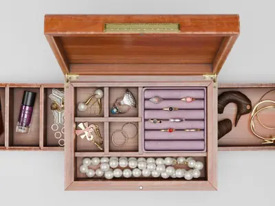 Jewelry Box Low-poly 3D model