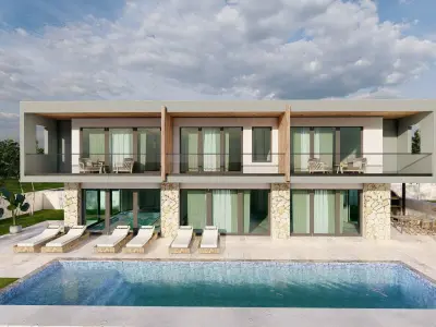 Luxury Villa inddor and outdoor pool 3D model