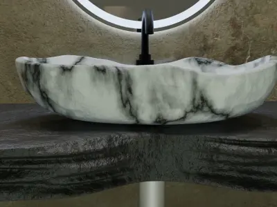 Marble sink HP  3D model