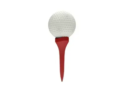 Golf Ball Low-poly 3D model