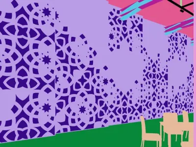 Arabesque wall decor 3D model