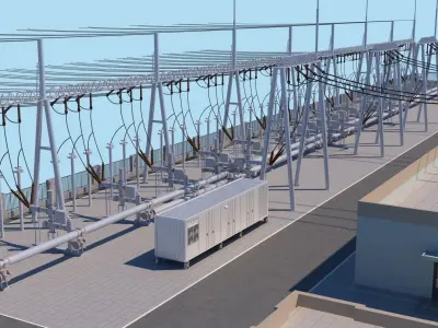 Substation 3D model