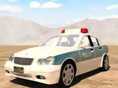 Mercedes Benz C240 Police 3D model