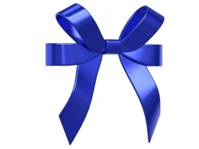 Christmas Bow Ribbon 56 Low-poly 3D model