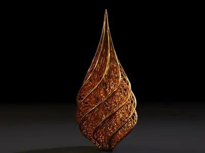 Christmas tree decor icicle 3D print model