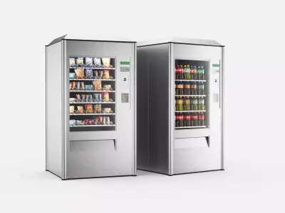 Vending machine - Dispenser - Snack and Drinks 3D model