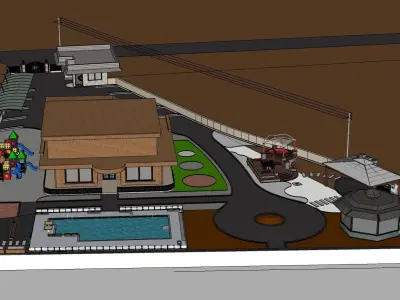 Luxury Render-ready low poly model Low-poly 3D model