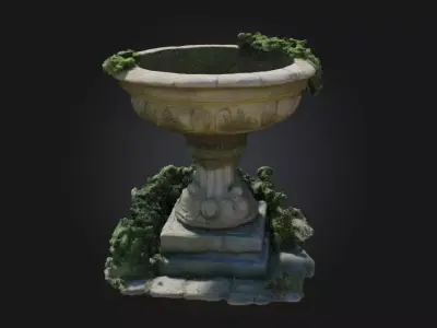 Stone Garden Elegance  Tranquility Carved in Stone 3D model