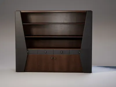 Shelf 02 Low-poly 3D model