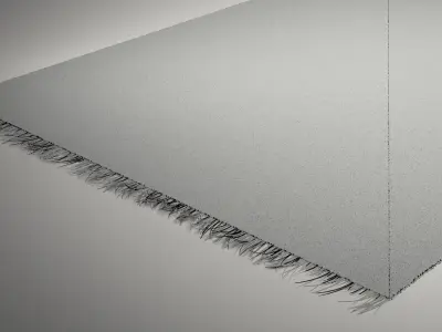 Worn Keshan Rug Low-poly 3D model