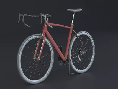 Old Generic Road Bicycle 3D model