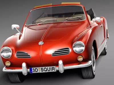Volkswagen Karmann Ghia Cabrio 1955-1974 3D model